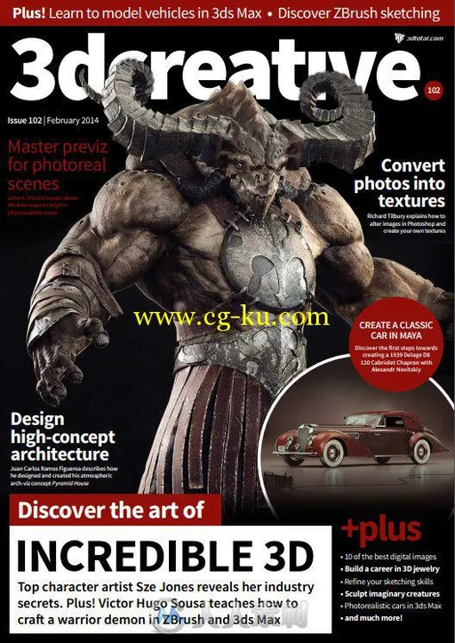 3D创意CG杂志2014年2月刊总第102期的图片2