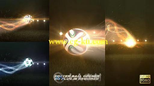 超酷足球Logo演绎动画AE模板 Videohive Soccer Ball Opener 7645226 Project For A...的图片2