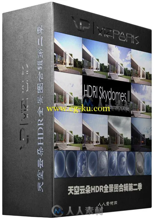 天空云朵HDR全景图合辑第二季 VIZPARK HDRI Skydomes Vol 2的图片1