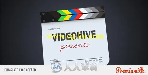 电影揭幕牌动画AE模板 Videohive Filmslate Logo Opener 5504213 Project for Afte...的图片1