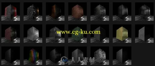 Motionsquared影视科幻C4D纹理贴图合辑V1.1版 Motion Squared Sci-Fi Texture Pack...的图片1