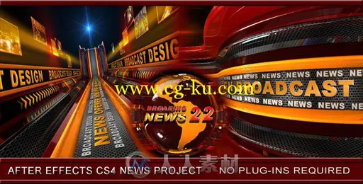 新闻频道电视包装AE模板 Videohive Broadcast Design News Opener 3445978 Project...的图片2