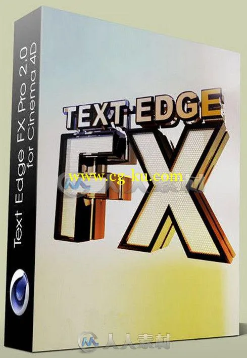 Text Edge FX Pr文字倒角C4D插件V2.0版 Text Edge FX Pro v2.0 for Cinema 4D的图片1