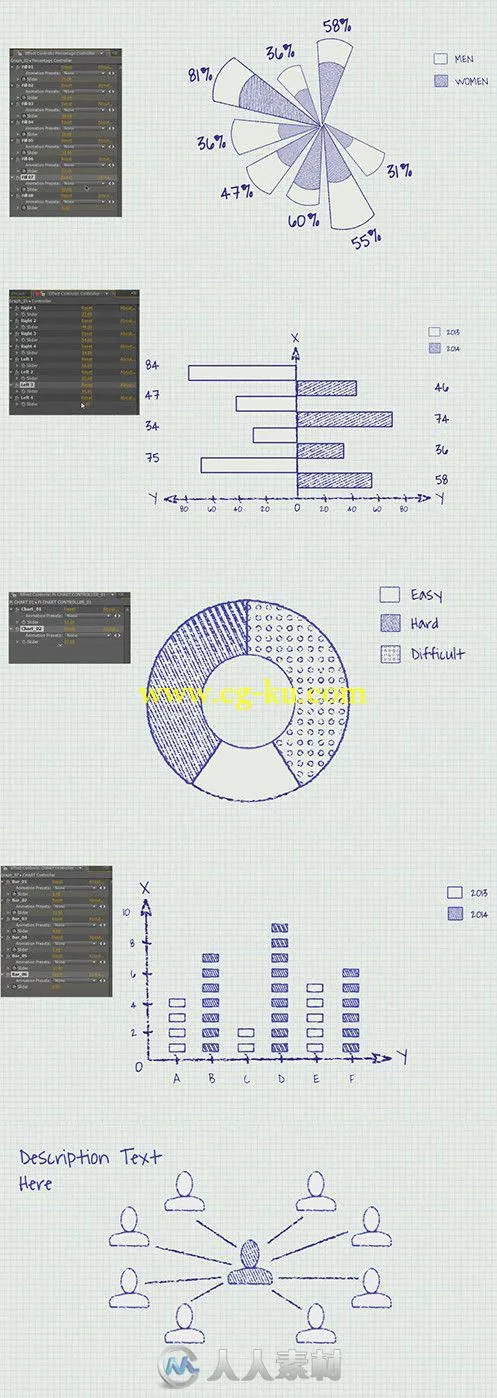 纸质统计数据图表动画AE模板 Videohive Paper Infographics Vol 1 7841704 Project...的图片1