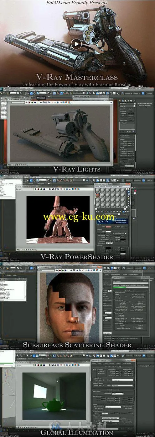 V-Ray渲染引擎大师级训练视频教程 Eat3D V-Ray Masterclass Unleashing the Power ...的图片1