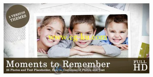 时刻铭记瞬间相册动画AE模板 Videohive Moments to Remember 7700639 Project for ...的图片2