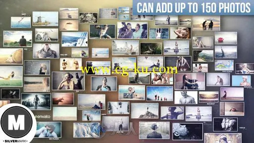 3D照片墙动画AE模板 Videohive 3D Photos Slideshow 7442683 Project for After Ef...的图片2
