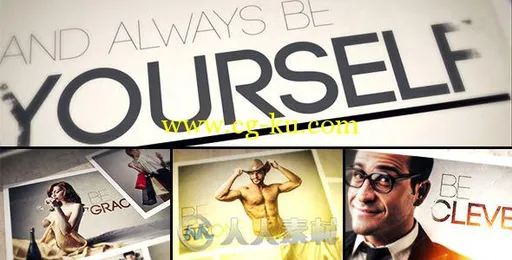 只有你动感相册动画AE模板 Videohive Always BE Yourself Photo Gallery 72328203 ...的图片2