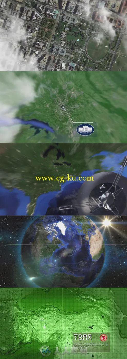 地图穿云缩放特效动画AE模板 Videohive Earth Street Zoom 7962581 Project for Af...的图片1