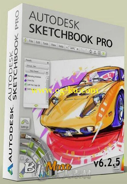 SketchBook欧特克数字绘画设计软件V6.2.5版 Autodesk Sketchbook Pro v6.2.5 Win Mac的图片1