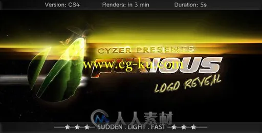 超酷闪亮火焰Logo演绎动画AE模板 Videohive Furious Logo Fast Powerful Simple Re...的图片2