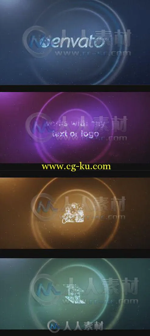 粒子波纹Logo演绎动画AE模板 Videohive Ambient Particle Logo 4987499 Project fo...的图片1