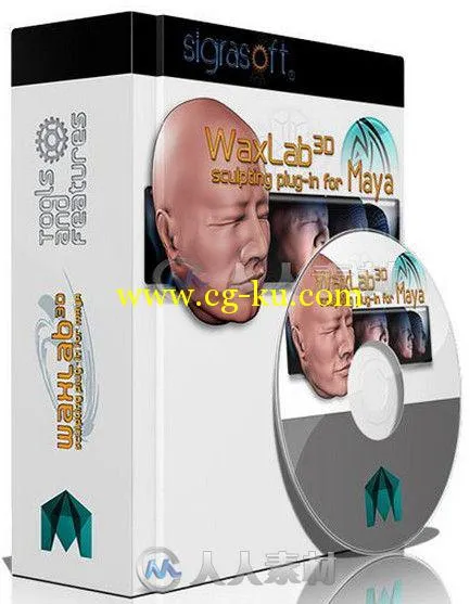 WaxLab3D雕刻造型Maya插件V1.0026版 Sigrasoft WaxLab3D v1.0026 For Maya 2013-20...的图片1