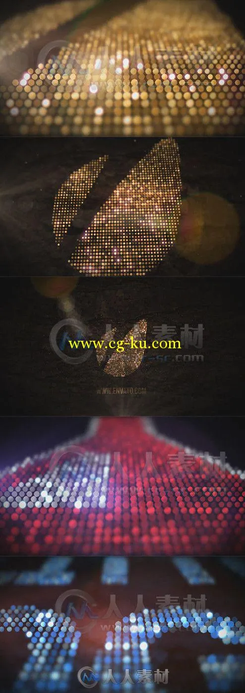 钻石闪光Logo演绎动画AE模板 Videohive Glitter Logo 5507421 Project for After E...的图片1