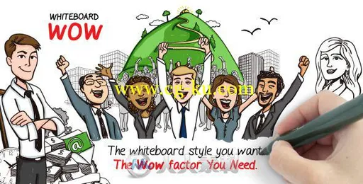 轻松手写宣传动画AE模板 Videohive Whiteboard Wow 7241824 Project for After Eff...的图片2