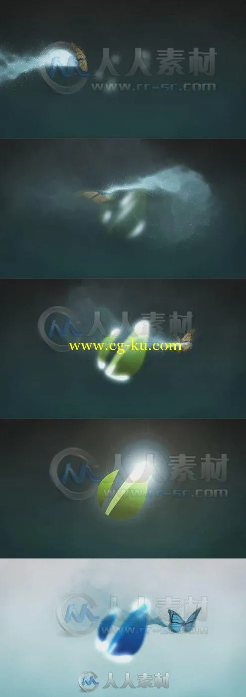 美丽蝴蝶飞舞Logo演绎动画AE模板 Videohive Butterfly Logo Reveal 6280982 Projec...的图片1