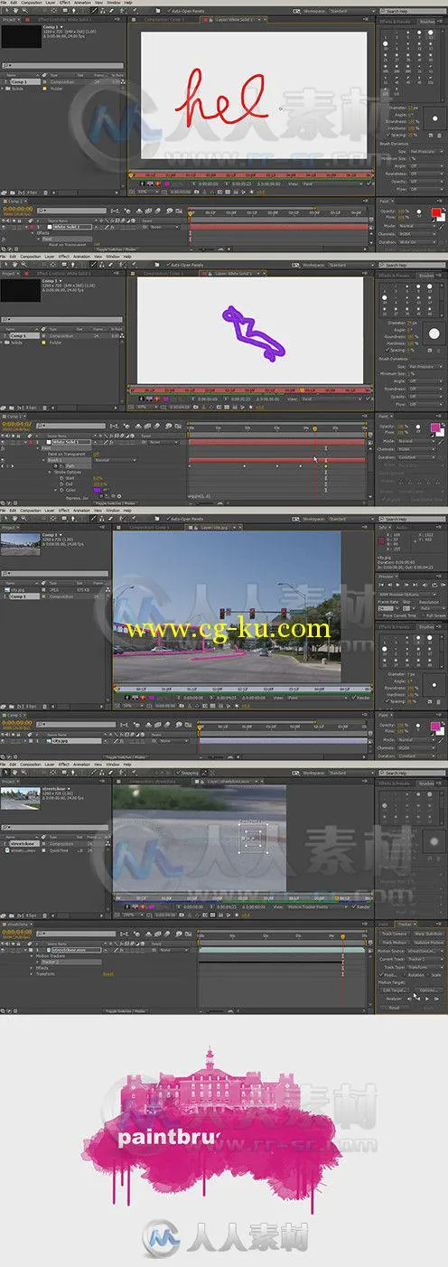 AE笔刷工具特效制作视频教程 Digital-Tutors Utilizing the Brush Tools in After ...的图片1