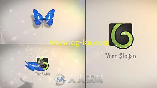 美丽蝴蝶Logo演绎动画AE模板 Videohive Butterfly Logo Reveal 6063266 Project fo...的图片2