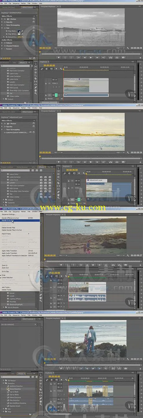 Premiere CC专业培训训练视频教程 VTC Adobe Premiere CC Course的图片2