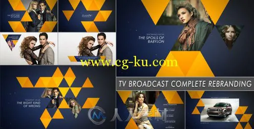 时尚翻转电视包装动画AE模板第一季 Videohive TV Broadcast Complete Rebranding 7...的图片2