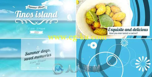 夏日岛国之旅包装动画AE模板 Videohive Trip to Island Summer Album 5002584 Proj...的图片2