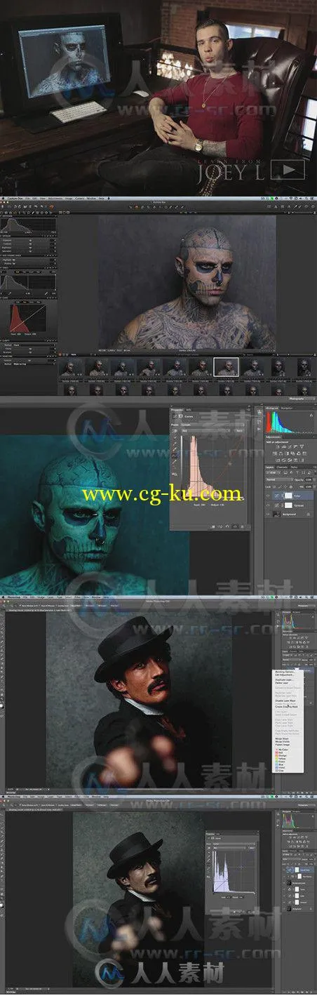 Photoshop影视颜色分级训练视频教程 Learn From Joey L Cinematic Color Grading的图片1