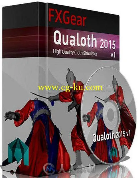 Qualoth布料模拟动画Maya插件2015V1版 FXGear Qualoth 2015 v1 For Maya 2011 to 2...的图片1