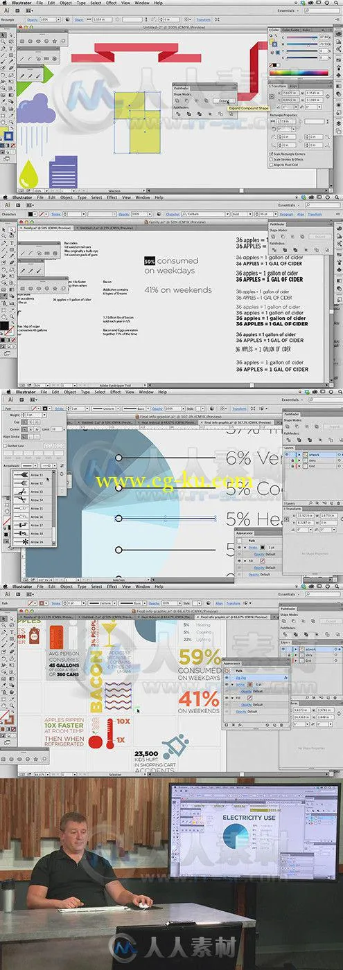 Illustrator信息图表制作训练视频教程 CreativeLIVE Building Infographics in Ill...的图片1