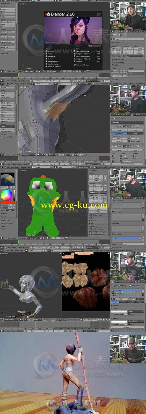 Blender三维3D打印技术训练视频教程 DVD Training 12 Blender for 3D Printing的图片1