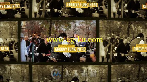 多彩生活节奏相册动画AE模板 Videohive Groovy Funk Intro 7245361 Project for Af...的图片2