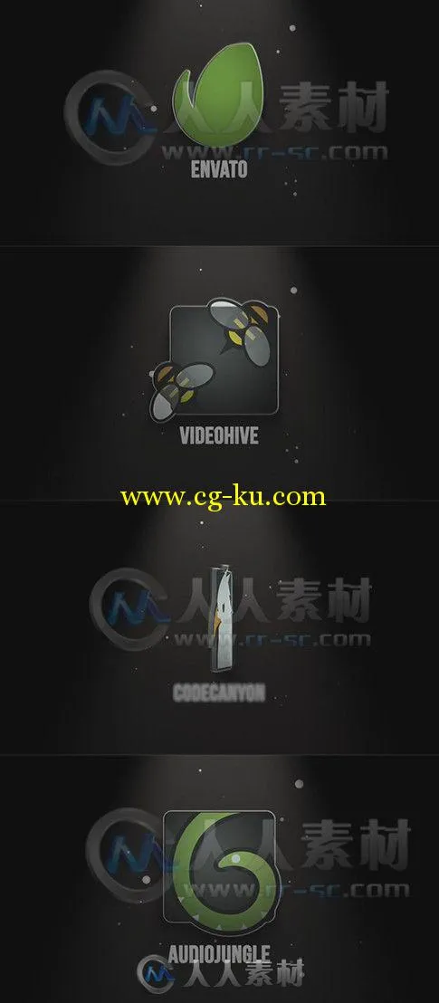 闪亮舞台三维Logo演绎动画AE模板 Videohive Logo Reveal Swinging Light 7229239 P...的图片1