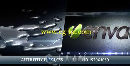 液态金属Logo演绎动画AE模板 Videohive Liquid Metal 3D 2856852 Project for Afte...的图片1