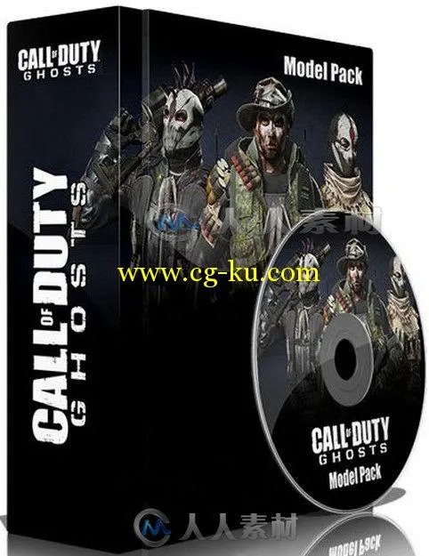 使命召唤战争游戏大型3D模型合辑 Call Of Duty GHOST Model Pack的图片1