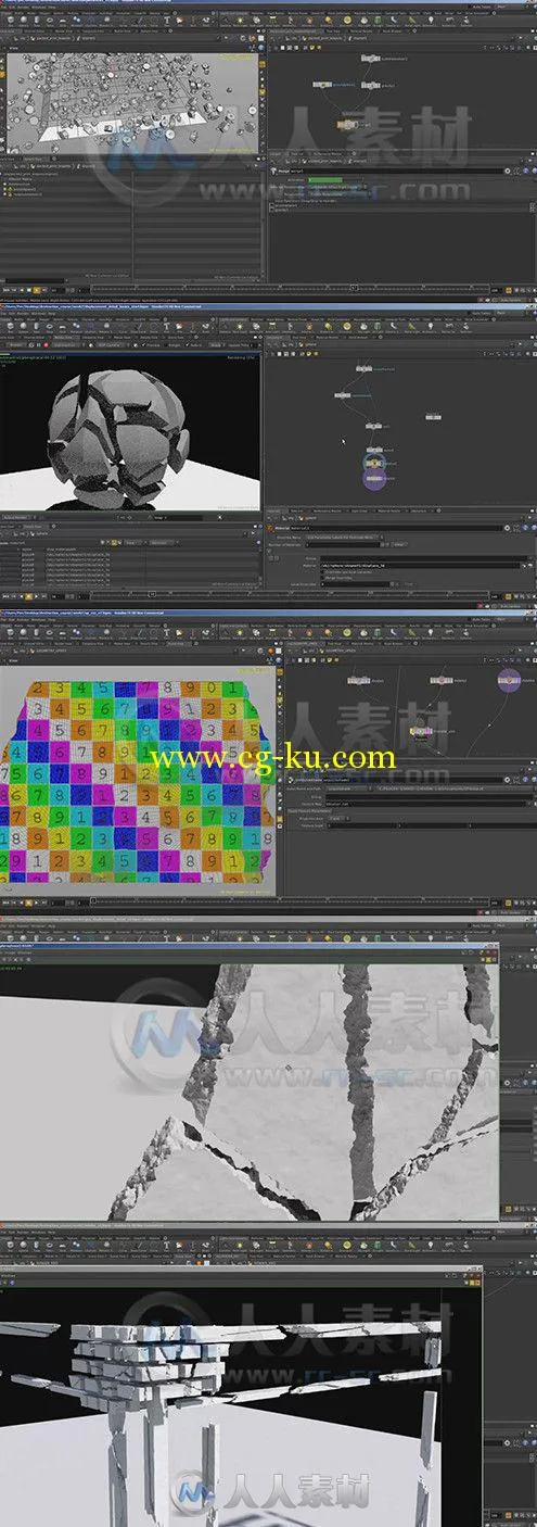 Houdini粉碎破坏特效制作视频教程 CGWorkshops Destruction in Houdini的图片1
