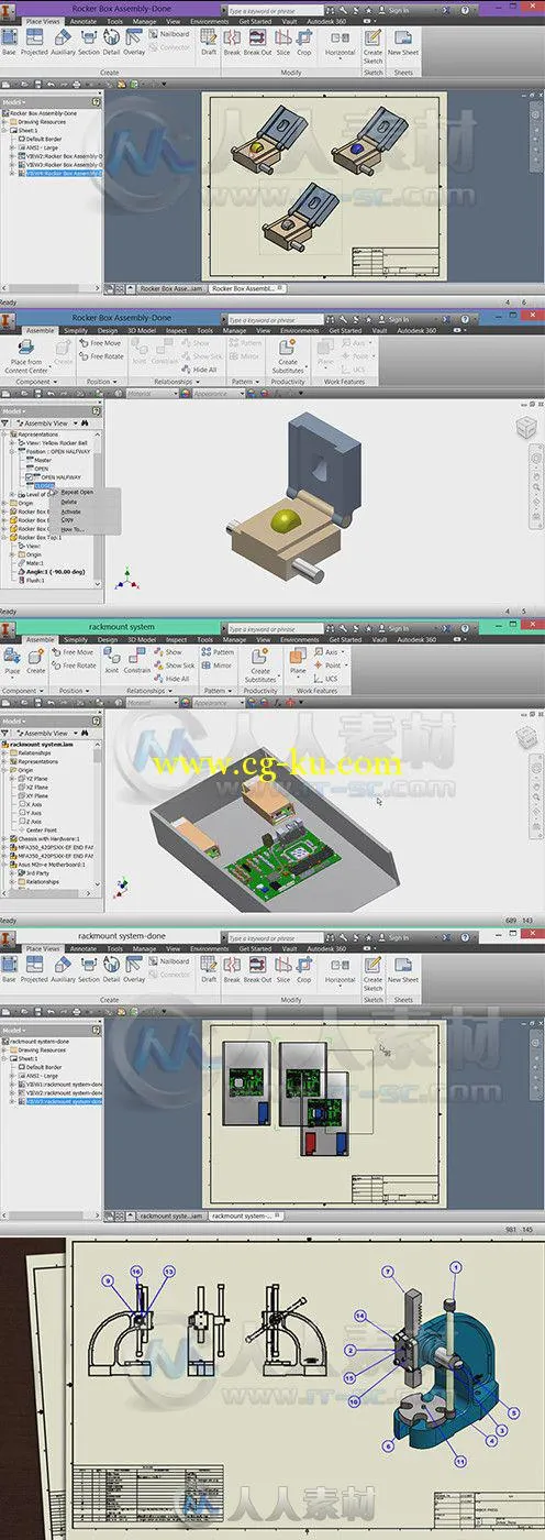 Inventor进阶训练视频教程 Digital-Tutors Utliizing Design Representations in I...的图片1