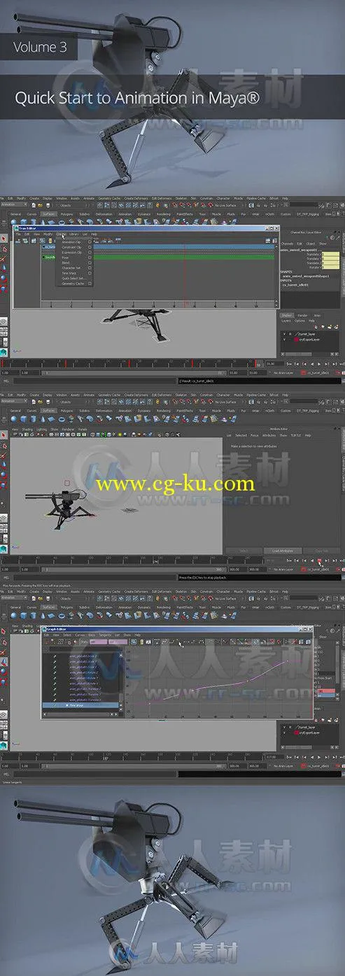 Maya 2015动画快速入门训练视频教程第三季 Digital-Tutors Quick Start to Animati...的图片1