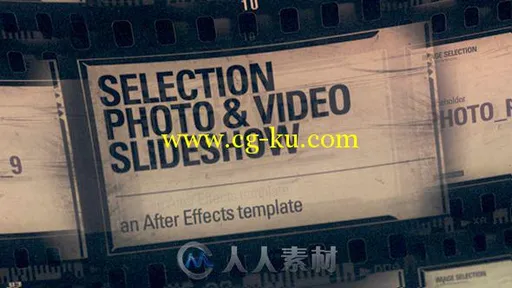 胶片幻灯片相册动画AE模板 Videohive Selection Photo & Video Slideshow的图片1