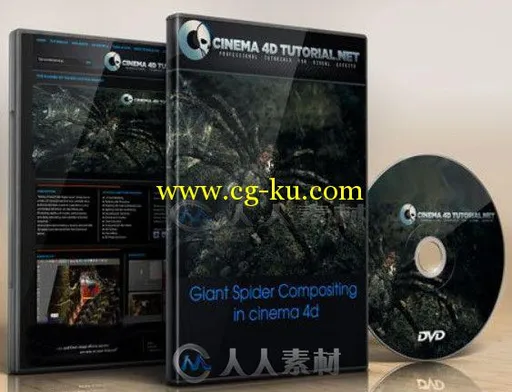 C4D巨型蜘蛛特效制作视频教程 Cinema 4D Tutorial.Net Giant Spider Compositing i...的图片2