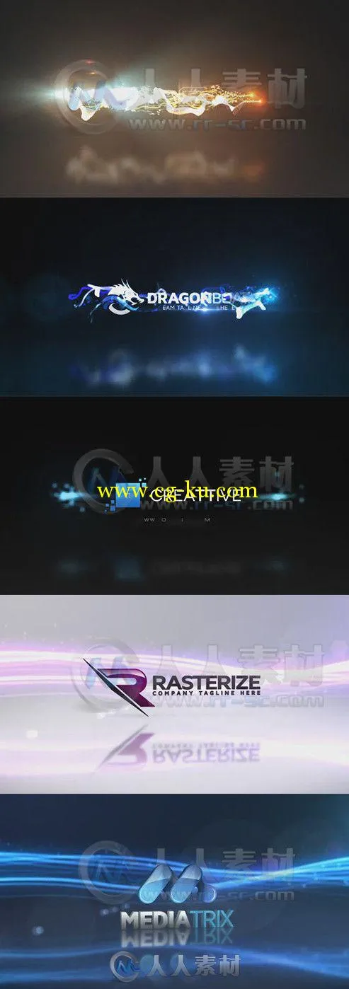 超级粒子Logo演绎动画AE模板 Videohive Quick Logo Sting Pack 04 Glowing Particl...的图片1