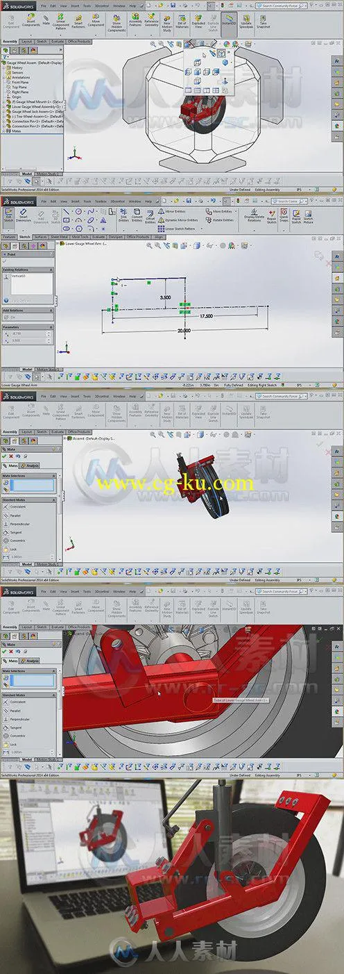 SolidWorks组建建模草图制作视频教程 Digital-Tutors Modeling Options for Sketch...的图片1