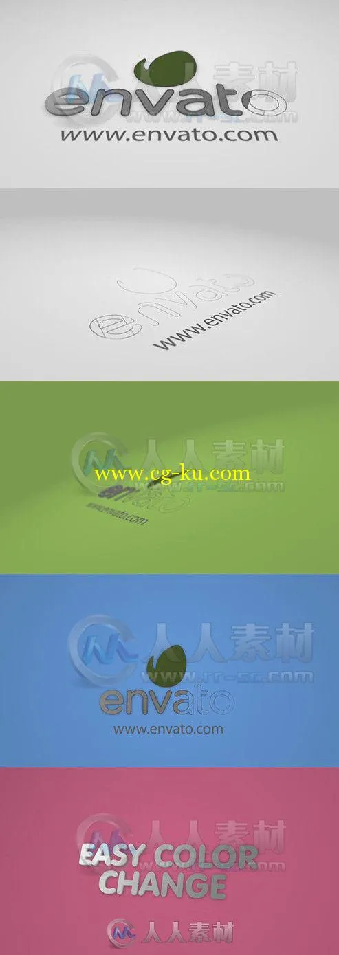 简洁使用Logo演绎动画AE模板 Videohive Clean Logo Reveal 8284098 Project for Af...的图片1