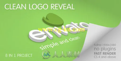 简洁使用Logo演绎动画AE模板 Videohive Clean Logo Reveal 8284098 Project for Af...的图片2