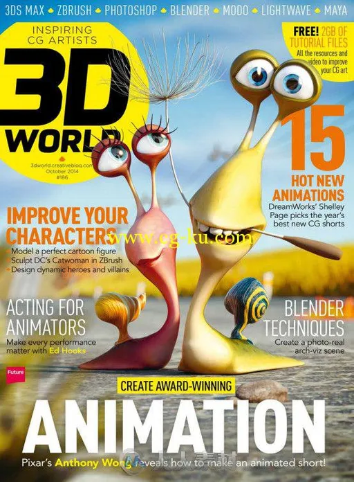 3D世界艺术杂志2014年10月刊 3D World October 2014的图片2