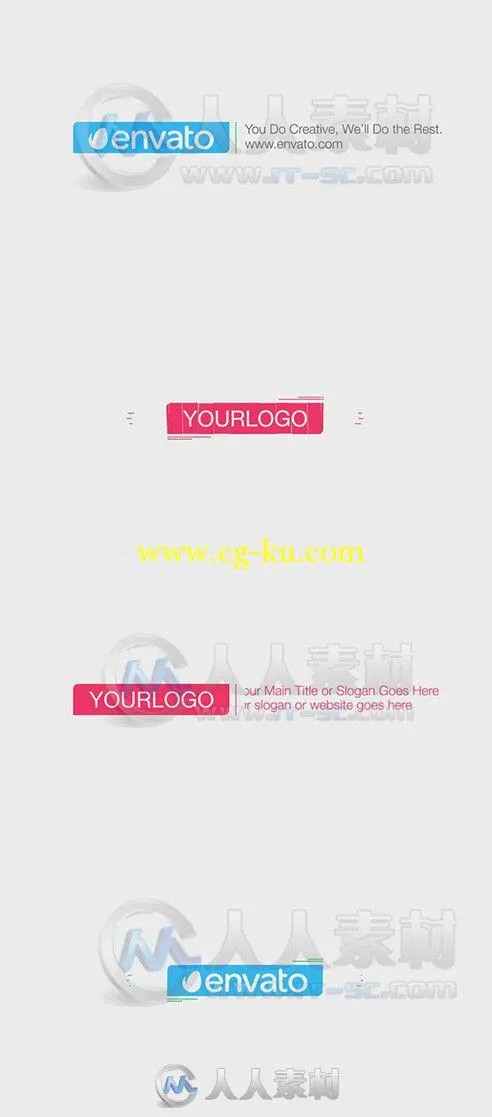 简单实用Logo演绎动画AE模板 Videohive Simple Flat Logo Reveal 8017467 Project ...的图片1