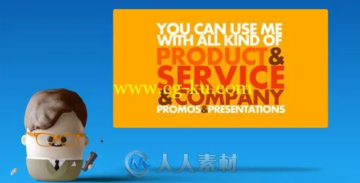 卡通角色宣传动画AE模板 Videohive Animated Promo Presenter 8128777 After Effec...的图片2