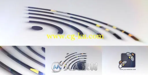 三维环形波纹Logo演绎动画AE模板 Videohive 3D Rings Logo Reveal 2835918 Project...的图片2