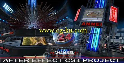 超酷电视频道包装动画AE模板 Videohive Broadcast Design TV Opener 5968583 Proje...的图片2