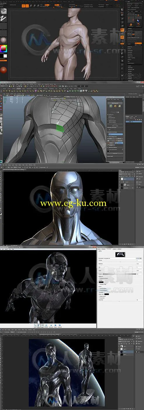 ZBrush角色设计先进技术视频教程 The Gnomon Workshop 3D Character Design Sculpt...的图片1