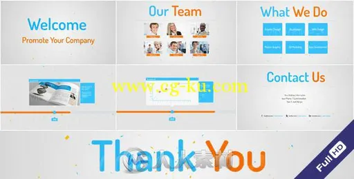 企业发展旅程宣传动画AE模板 Videohive Company Timeline 3454205 Project for Aft...的图片2