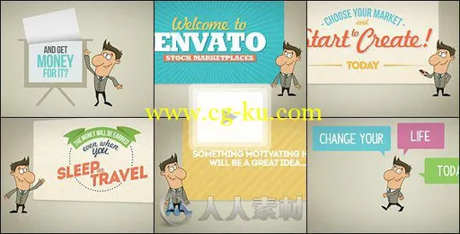 卡通网络服务宣传动画AE模板 Videohive Promote Company Service Site 5215748 Pro...的图片2